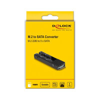 Konverter M.2 2280 Key B+M Stecker zu 5 x SATA mit Kühlkörper