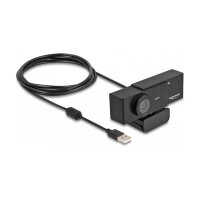 USB UHD Webcam mit Mikrofon 4K 30 Hz 110° Blickwinkel und Stativ