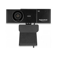 USB UHD Webcam mit Mikrofon 4K 30 Hz 110° Blickwinkel und Stativ