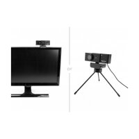 USB UHD Webcam mit Mikrofon 4K 30 Hz 110° Blickwinkel und Stativ