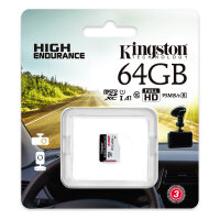 CARD 64GB Kingston microXC Endurance 95R/45W C10 A1 UHS-I Card Only