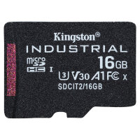 CARD 16GB Kingston Industrial microHC 100MB/s +Adapter