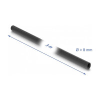 PVC Isolierschlauch 3 m x 8 mm schwarz