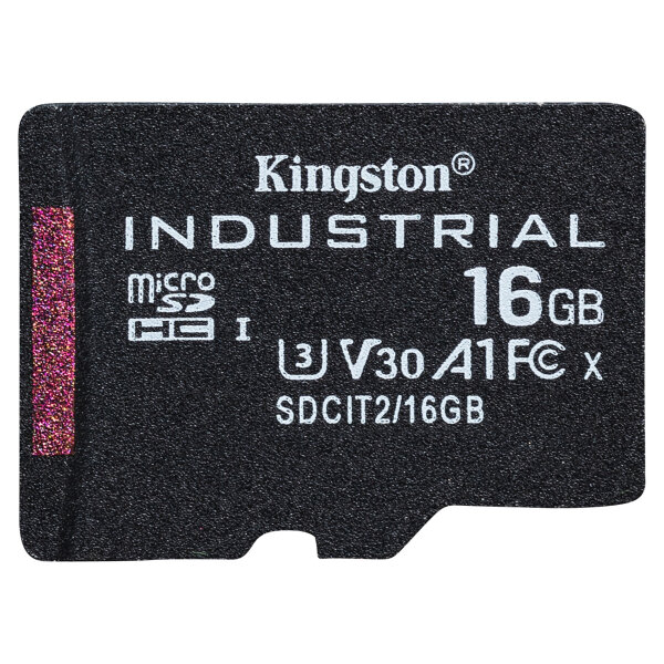 CARD 16GB Kingston microHC Industrial C10 A1 pSLC Card Single Pack w/o Adapter