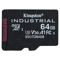 CARD 64GB Kingston Industrial microHC 100MB/s +Adapter