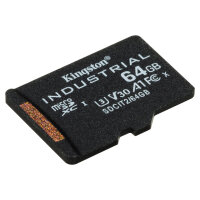 CARD 64GB Kingston Industrial microHC 100MB/s +Adapter