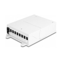 LWL FTTH Indoor Verteilerbox zur Wandmontage 8 Port weiß