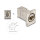 D-Typ RJ45 Einbaubuchse mit LSA Anschluss Cat.6A STP Metall