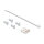 D-Typ RJ45 Einbaubuchse mit LSA Anschluss Cat.6A STP Metall