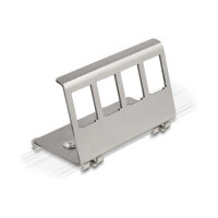 Keystone Metall Halterung 4 Port für Hutschiene