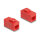 Keystone Modul RJ45 Buchse zu RJ45 Buchse Cat.6A UTP rot