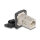 D-Typ RJ45 Einbaubuchse / Kupplung Cat.6A STP mit Schutzkappe IP66 staub- und wasserdicht