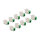 Keystone Modul RJ45 Buchse zu LSA Cat.6A werkzeugfrei grün Set 10 Stück