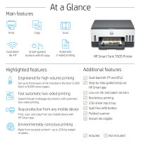 T HP Smart Tank 7005 Tinte-Multifunktionsdrucker 3in1 A4 Bluetooth WiFi Duplex