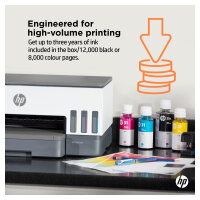 T HP Smart Tank 7005 Tinte-Multifunktionsdrucker 3in1 A4 Bluetooth WiFi Duplex
