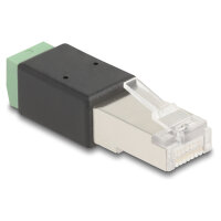 RJ45 Stecker zu Terminalblock Adapter 2 Pin