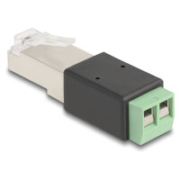 RJ45 Stecker zu Terminalblock Adapter 2 Pin