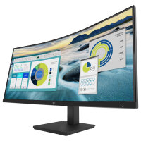 86.36cm/34 (3440x1440) HP P34hc G4 Curved 21:9 5ms 60Hz HDMI DisplayPort USB-C VESA Speaker WQHD Black