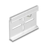 Aluminium Montageclip für Hutschiene 70,0 x 47,8 mm silber