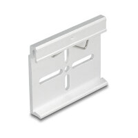 Aluminium Montageclip für Hutschiene 60,0 x 47,8 mm silber