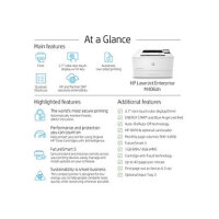 L HP LaserJet Enterprise M406DN S/W-Laserdrucker 38 S./Min. A4 LAN Duplex