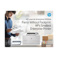 L HP LaserJet Enterprise M406DN S/W-Laserdrucker 38 S./Min. A4 LAN Duplex