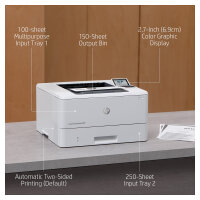 L HP LaserJet Enterprise M406DN S/W-Laserdrucker 38 S./Min. A4 LAN Duplex