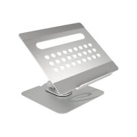 Tablet und Notebook Ständer mit eingebauter Dockingstation 4K - HDMI / Kartenleser / Hub / PD 3.0 90 W - 360° drehbar