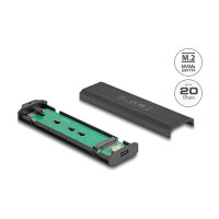 Externes USB Type-C™ 20 Gbps Combo Gehäuse für M.2 NVMe PCIe oder SATA SSD - werkzeugfrei