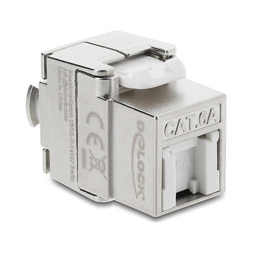 Keystone Modul RJ45 Buchse zu LSA Cat.6A geschirmt werkzeugfrei mit Staubschutzklappe