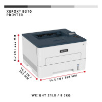 L Xerox B310 A4/LAN/WLAN/40S./Min. Laserdrucker monochrome