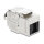 Keystone Modul RJ45 Buchse zu LSA Cat.8.1 geschirmt mit Verschlussclip und Staubschutzklappe kabelbinderfrei