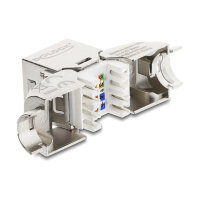 Keystone Modul RJ45 Buchse zu LSA Cat.6A mit Metall Latch...