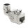 Keystone Modul RJ45 Buchse zu LSA Cat.6A mit Metall Latch werkzeugfrei 90° winkelbar geschirmt