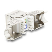 Keystone Modul RJ45 Buchse zu LSA Cat.6A werkzeugfrei...