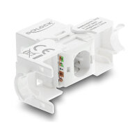 Keystone Modul RJ45 Buchse zu LSA Cat.6 UTP werkzeugfrei...