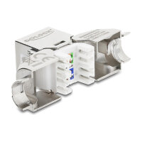 Keystone Modul RJ45 Buchse zu LSA Cat.6A werkzeugfrei...