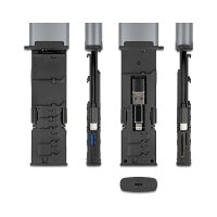 USB 5 Gbps Kartenleser mit SD und Micro SD Slot und Aufbewahrungsfächern für Speicherkarten