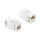 Keystone Modul Kupplung RJ45 Buchse zu RJ45 Buchse Cat.6A ungeschirmt weiß