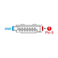 Steckverbinder SATA 6 Gb/s Buchse 8 Pin Power