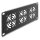 10? 2 HE Rackblende für 3 Lüfter 60 x 60 mm dunkelgrau