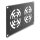 10? 3 HE Rackblende für 3 Lüfter 92 x 92 mm dunkelgrau