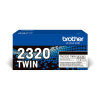 Brother Toner TN-2320TWIN Schwarz 2er Pack bis zu 2.600 Seiten nach ISO/IEC 19752