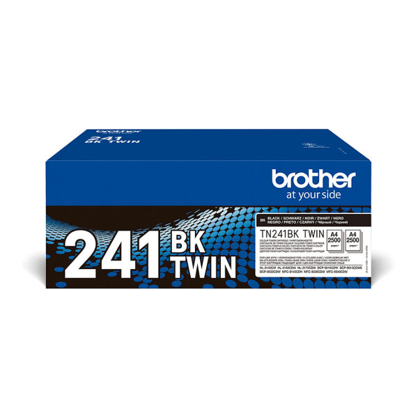 Brother Toner TN241BKTWIN 2er Pack bis zu 2.500 Seiten ISO/IEC 19798