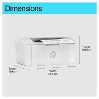 L HP LaserJet M110W A4/USB 2.0/WLAN/150 Blatt