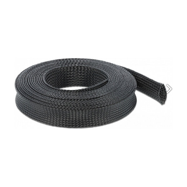 Geflechtschlauch dehnbar 5 m x 25 mm schwarz