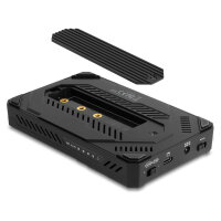 USB Type-C™ Gehäuse für 1 x M.2 NVMe SSD + 1 x 2.5? SATA SSD / HDD mit Klon Funktion