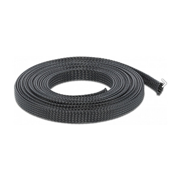 Geflechtschlauch dehnbar 5 m x 12 mm schwarz