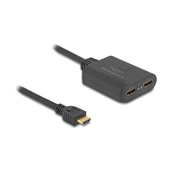 HDMI Splitter 1 x HDMI in zu 2 x HDMI out 4K 60 Hz mit Downscaler