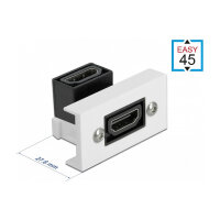Easy 45 HDMI Modul gewinkelt 90° 22,5 x 45 mm